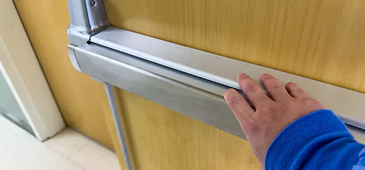 Installing a Push Bar on a Door Milford Mill
